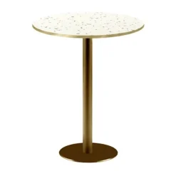 Småbord>Rund högstång Ø 60 cm Rom bistroterrazzo