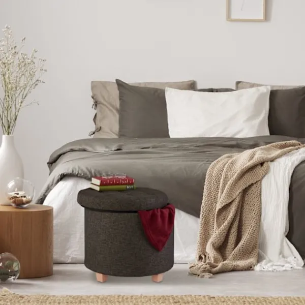 B2X Sittpuffar>Rund pall med förvaringsutrymme