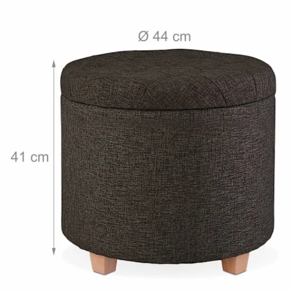 B2X Sittpuffar>Rund pall med förvaringsutrymme