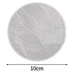Matgrupper>Runda Underlägg Värmeunderlägg Halkfria Skyddsmattor för Matbord Kök Kaffe Te Varm Dryck Underlägg A