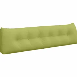 vidaXL Sängar>Ryggkudde Ljusgrön 180 x 24 x 50 cm tyg