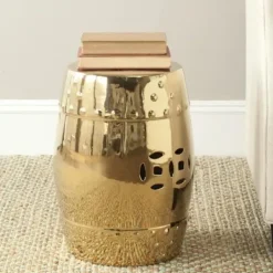 SAFA VIEH Pallar>Safavieh EAC4516D Antigua InomhusUtomhus Trädgårdsstol Keramik 33 x 33 x 45,72 cm