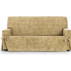 ECOMMERC3 Soffor>Sammetsoverdrag för soffa med fläcktålig