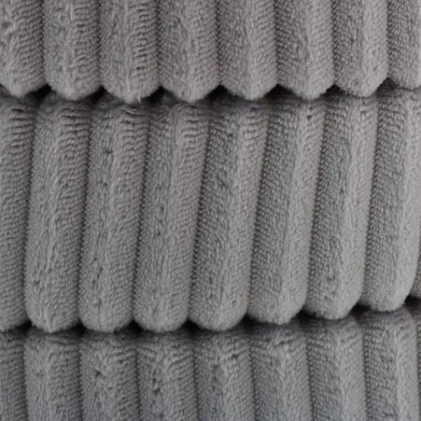 B2X Sittpuffar>Sammetspall med förvaringsgrå