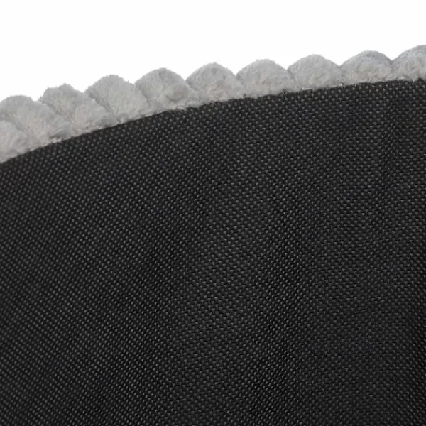 B2X Sittpuffar>Sammetspall med förvaringsgrå