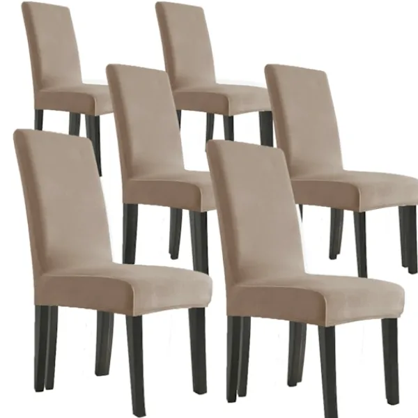 Stolar>Sammetsstolsöverdrag Tjockt Sex-pack 6pack