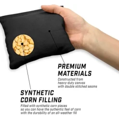 wxsp Sittsäckar>Sandsäck Bean Bag Set (5 Allväderspåsar) - Svart