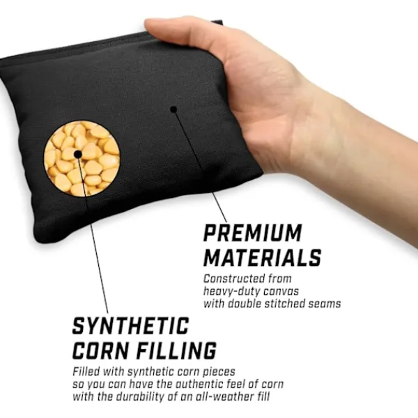 wxsp Sittsäckar>Sandsäck Bean Bag Set (5 Allväderspåsar) - Svart