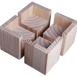 Sängar>Sats med 4 sänghöjare, trälyftar för tunga möbler