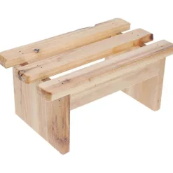 Pallar>Sauna Fotpall Multifunktionell Träbadpall för Familjer Vardagsrum Khaki Halkfri 1-pack