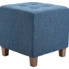 BellaFurn Pallar>Seat Pall, Ottoman - Modern Elegant Design med hållbara dammbeläggningar, komfort och styrka Färg: Blå