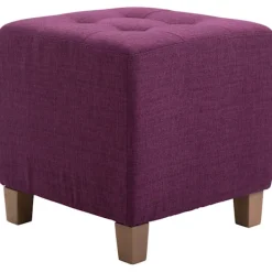 BellaFurn Sittpuffar>Seat Pall, Ottoman - Modern Elegant Design med hållbara dammbeläggningar, komfort och styrka Färg: Lila