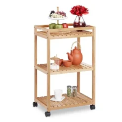 B2X Småbord>Serveringsvagn i bambu