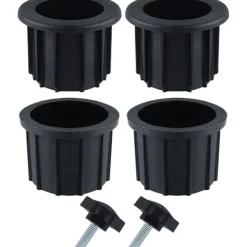 Balkongmöbler>Set (6 delar) Tillbehör för balkongparasoll, 4 Paraplyhålsringar och 2 Handskruvsknoppar, Paraplyställ Tillbehör för uteplatsbord, balkonger och terrasser | Fyndiq