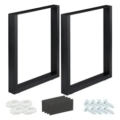 B2X Balkongmöbler>set med 2 bordslöpare svart