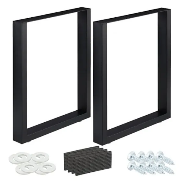 B2X Balkongmöbler>set med 2 bordslöpare svart