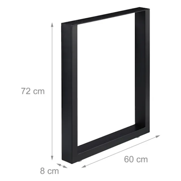 B2X Balkongmöbler>set med 2 bordslöpare svart