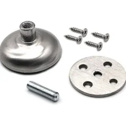 Sängar>Set med 4 justerbara möbelben, 3,8 cm långa, extra tjocka, rostfritt stål, för soffbord, TV-bänk, badrumsskåp