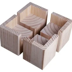 Sängar>Set med 4 Möbelhöjare, Trä Möbelhöjare, Kontorsbäddhöjare Möbellyftfötter Fötter Upp för Säng Bord Bords (Storlek: 5x5x10cm)-