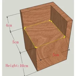 Sängar>Set med 4 Möbelhöjare, Trä Möbelhöjare, Kontorsbäddhöjare Möbellyftfötter Fötter Upp för Säng Bord Bords (Storlek: 5x5x10cm)-