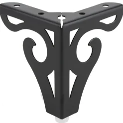 Småbord>Set med 4 moderna svarta metallmöbelben bordsben ersättning