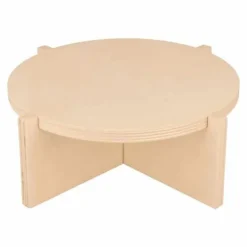 ARTEMIO Pallar>Set med 3 runda stöd på träfot