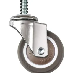 Småbord>Set med 4 svängbara möbelhjul - M6 X 15mm - Med 25mm gänga - Mjukt gummi - Tpe-gänga - Mini möbelhjul (25mm)