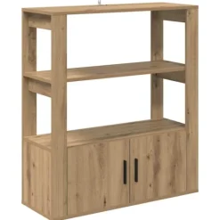 vidaXL Skåp>Sideboard artisan ek 30 x 80 x 90 cm Konstruerat trä