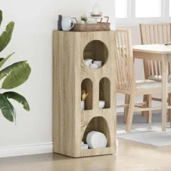vidaXL Skåp>Sideboard Sonoma-ek 40 x 35 x 100,5 cm Konstruerat trä