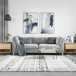 vidaXL Småbord>Sidobord 2 st sonoma-ek 50x46x50 cm konstruerat trä