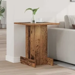 vidaXL Småbord>Sidobord Gammalt trä 44,5 x 45 x 55 cm Konstruerat trä