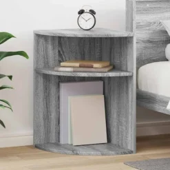 vidaXL Småbord>Sidobord Grå Sonoma 39,7 x 39,7 x 60 cm Konstruerat trä