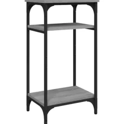 vidaXL Småbord>Sidobord grå sonoma 40x30x75 cm konstruerat trä