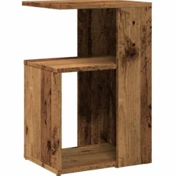 vidaXL Småbord>Sidobord åldrat trä 36x30x56 cm konstruerat trä