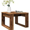 vidaXL Soffbord>Sidobord åldrat trä 50x50x35 cm konstruerat trä