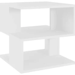 vidaXL Småbord>Sidobord vit 40x40x40 cm konstruerat trä