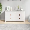 vidaXL Byråer>Sidoskåp vit 100x40x54 cm massiv furu