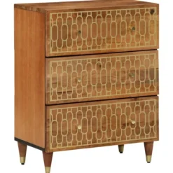 vidaXL Byråer>Sidoskåp 60x33x75 cm massivt mangoträ