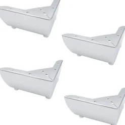 Köksö>Silver - DIY-köksmöbelben 50 mm för soffbord, skåp