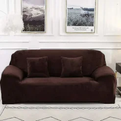 Soffor>1-sits soffaöverdrag (kudde ingår ej) enfärgad sammet