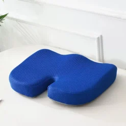 Kontorsmöbler>Sittdyna för Kontorsstol Memory Foam Svanskota Smärtlindring Kudde för Ryggstöd Halkfri Sittdyna för Kontorsbord, Gamingstol 45*45cm