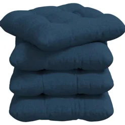 vidaXL Matgrupper>Sittkuddar 4 pcs Blå 45 x 45 x 12 cm tyg