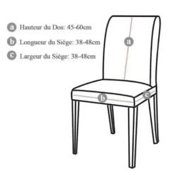 MTOWSUC Stolar>Sittskydd 6 delar Sittskydd för Matbord för en Universell Passform Mycket Lätt att Rengöra och Hållbar E