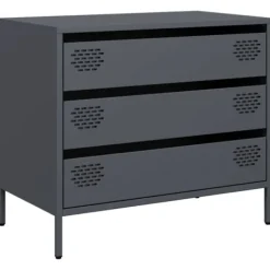 vidaXL Byråer>Skänk antracit 68x39x58,5 cm kallvalsat stål