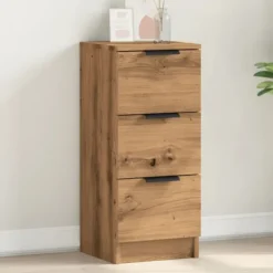 vidaXL Byråer>Skänk artisan ek 30x30x70 cm konstruerat trä