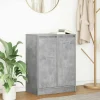 vidaXL Skåp>Skänk betong grå 57x34x76 cm konstruerat trä