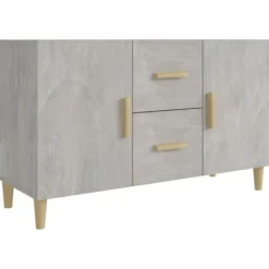 vidaXL Skåp>Skänk betonggrå 100x36x60 cm konstruerat trä