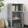 vidaXL Hyllor>Skänk betonggrå 50x41x93 cm konstruerat trä