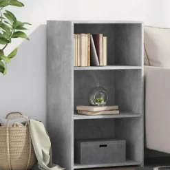 vidaXL Hyllor>Skänk betonggrå 50x41x93 cm konstruerat trä