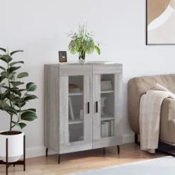 vidaXL Skåp>Skänk grå sonoma 69,5x34x90 cm konstruerat trä